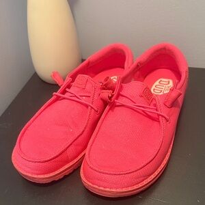 Hey Dude Bright Pink Loafers